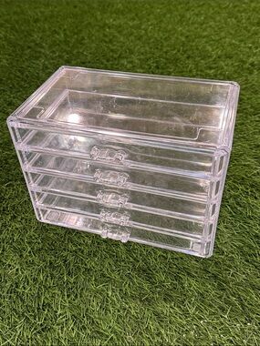 Bino - Clear plastic storage container with 5 drawers
